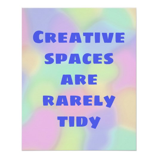 Creative Spaces sind selten ein zwielichtiges Post Poster (Vorderseite)
