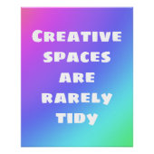 Creative Spaces sind selten ein zwielichtiges Post Poster (Vorderseite)