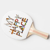 "Creative Spin – My Happy Place Artist Paddle" Tischtennis Schläger (Seitenansicht)