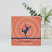 Creative Spirit Art Card Feiertagskarte (Stehend Vorderseite)