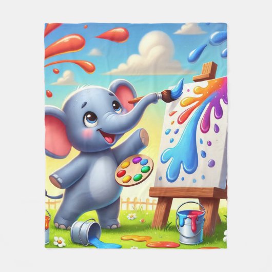 Creative Splash Fleecedecke (Vorderseite)