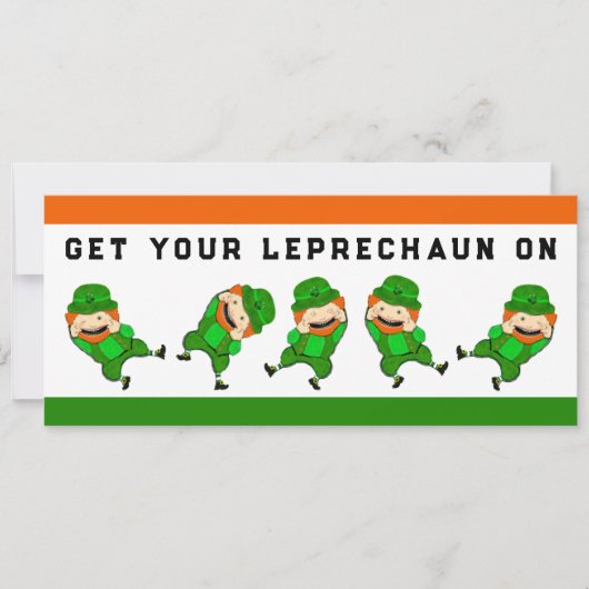 Creative St. Patrick's Day Party Einladung (Vorderseite)