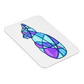 Creative Stached Glass Cat Magnet Blue (Rechte Seite)