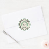 "Creative Stickers: Personalize your World" Runder Aufkleber (Umschlag)