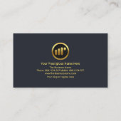 Creative Stock Exchange Graph Finanzberater Visitenkarte (Rückseite)