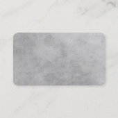 Creative Stone Wall Gray Trendy Schlicht stilvoll Visitenkarte (Rückseite)