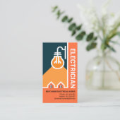 Creative Street Light Bulb auf Zuhause Electric Visitenkarte (Stehend Vorderseite)