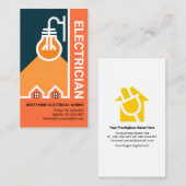 Creative Street Light Bulb auf Zuhause Electric Visitenkarte (Vorne/Hinten)