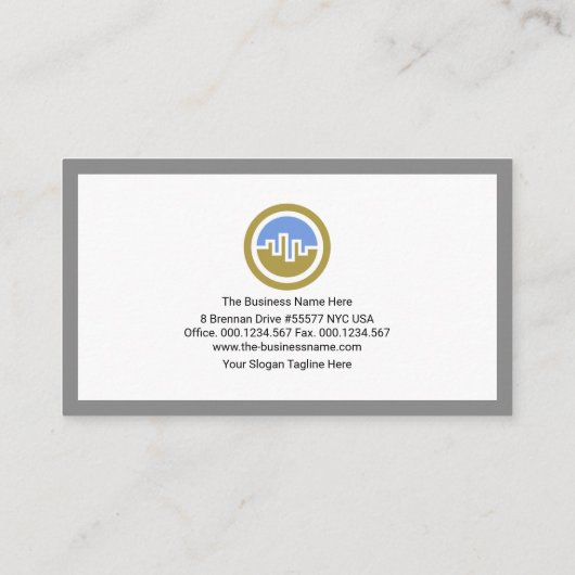 Creative Stylish Box Frame Founder CEO Visitenkarte (Rückseite)