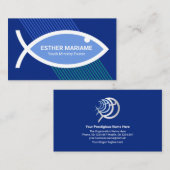 Creative Stylish Christlich Ichthus Fish Ministry Visitenkarte (Vorne/Hinten)