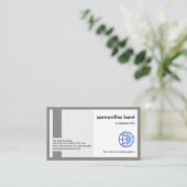 Creative Stylish Column Box Frame Founder CEO Visitenkarte (Stehend Vorderseite)