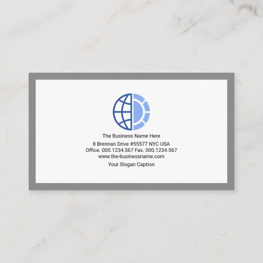 Creative Stylish Column Box Frame Founder CEO Visitenkarte (Rückseite)