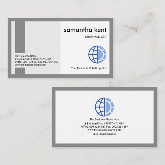 Creative Stylish Column Box Frame Founder CEO Visitenkarte (Vorne/Hinten)