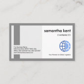 Creative Stylish Column Box Frame Founder CEO Visitenkarte (Vorderseite)