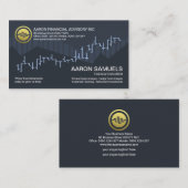Creative Stylish Stock Exchange Graph Financial Visitenkarte (Vorne/Hinten)