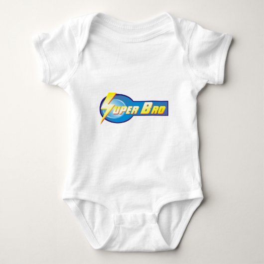 Creative Super Brother Design Baby Strampler (Vorderseite)
