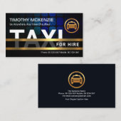 Creative TAXI-Signage Gold-Frame-Ride-Share Visitenkarte (Vorne/Hinten)