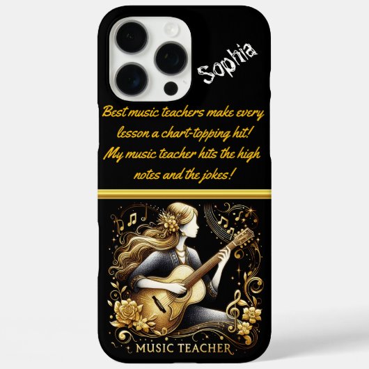 Creative Teacher Shares Music Talent Case-Mate iPhone Hülle (Rückseite)