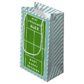 Creative Tennis Geburtstag Kleine Geschenktüte (Rückseite Schrägansicht)