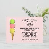 Creative Tennis Geburtstagsparty Einladung (Stehend Vorderseite)