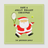 Creative Tennis Holiday Cards Magnetkarte (Vorderseite)