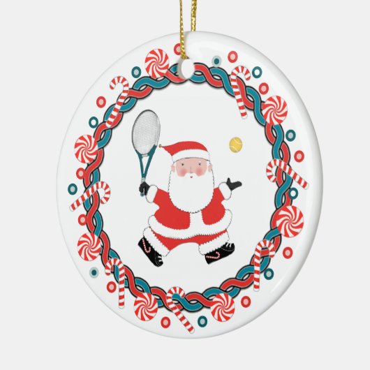 Creative Tennis Holiday Geschenk Keramik Ornament (Links)