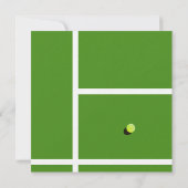 Creative Tennis Party Einladung (Rückseite)