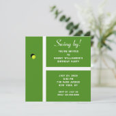 Creative Tennis Party Einladung (Stehend Vorderseite)