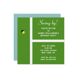 Creative Tennis Party Einladung