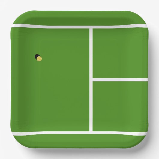 Creative Tennis Party Pappteller (Vorderseite)