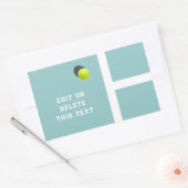 Creative Tennis Rechteckiger Aufkleber (Umschlag)