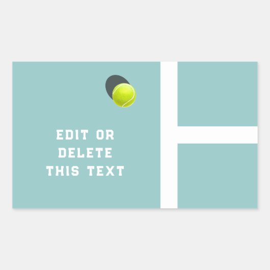 Creative Tennis Rechteckiger Aufkleber (Vorderseite)