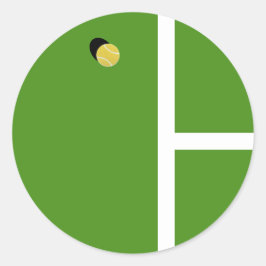 Creative Tennis Runder Aufkleber