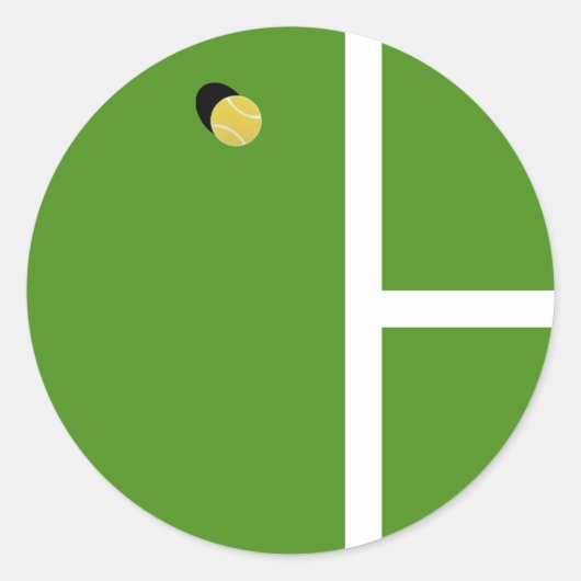 Creative Tennis Runder Aufkleber (Vorderseite)