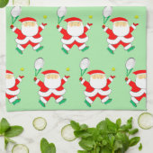 Creative Tennis Weihnachtsfeiertag Geschirrtuch (Gefaltet)
