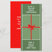 Creative Tennis Weihnachtskarten (Vorne/Hinten)