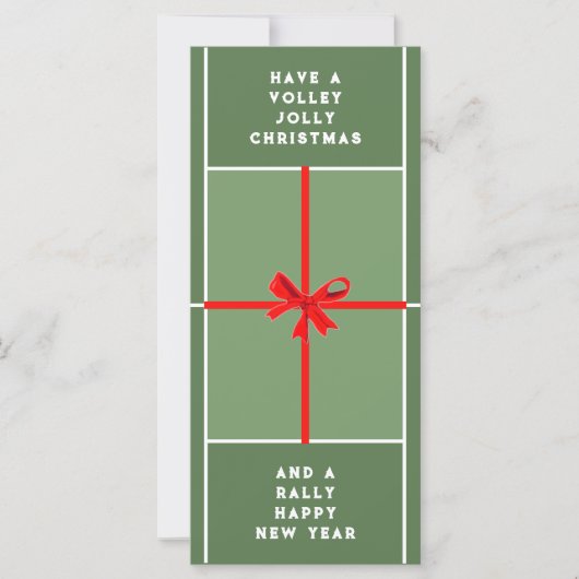 Creative Tennis Weihnachtskarten (Vorderseite)