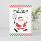 Creative Tennis Weihnachtskarten Feiertagskarte (Stehend Vorderseite)