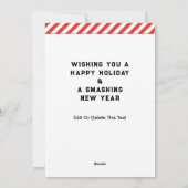 Creative Tennis Weihnachtskarten Feiertagskarte (Rückseite)