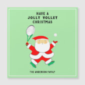 Creative Tennis Weihnachtskarten Magnetkarte (Vorderseite)