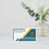 Creative Trapezoid Layers CEO Gründer Visitenkarte (Stehend Vorderseite)