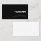 Creative Trendy Beruflich Elegante Schlicht Visitenkarte (Vorne/Hinten)