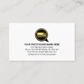 Creative Truck Speech Box Driving Visitenkarte (Rückseite)