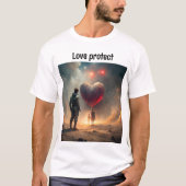 Creative t'Shirt für den Schutz der Liebe T-Shirt (Vorderseite)