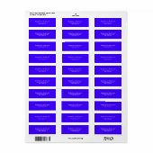 Creative Ultramarine Blue Schlicht Elegant Einfach (Vorne)