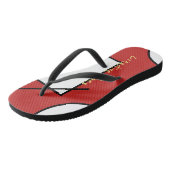 Creative Vibes Abstrakt Art Flip Flops Badesandalen (Schrägansicht)