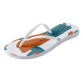 Creative Vibes Abstrakt Art Flip Flops Badesandalen (Schrägansicht)