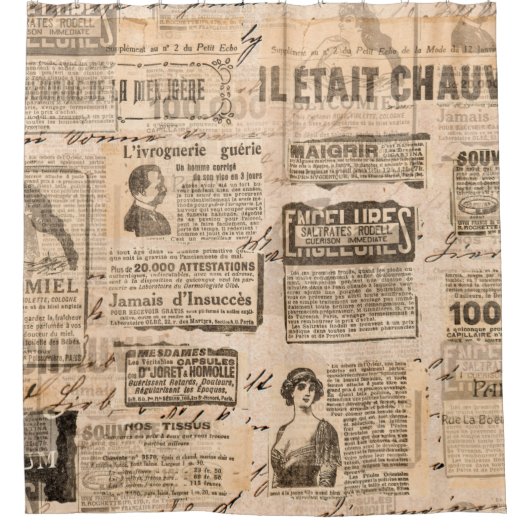Creative vintage style background. Paper texture.  Duschvorhang (Vorderseite)