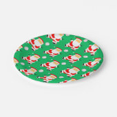 Creative Volleyball Weihnachtsfeier Pappteller (Schrägansicht)