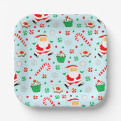 Creative Volleyball Weihnachtsfeier Pappteller (Vorderseite)